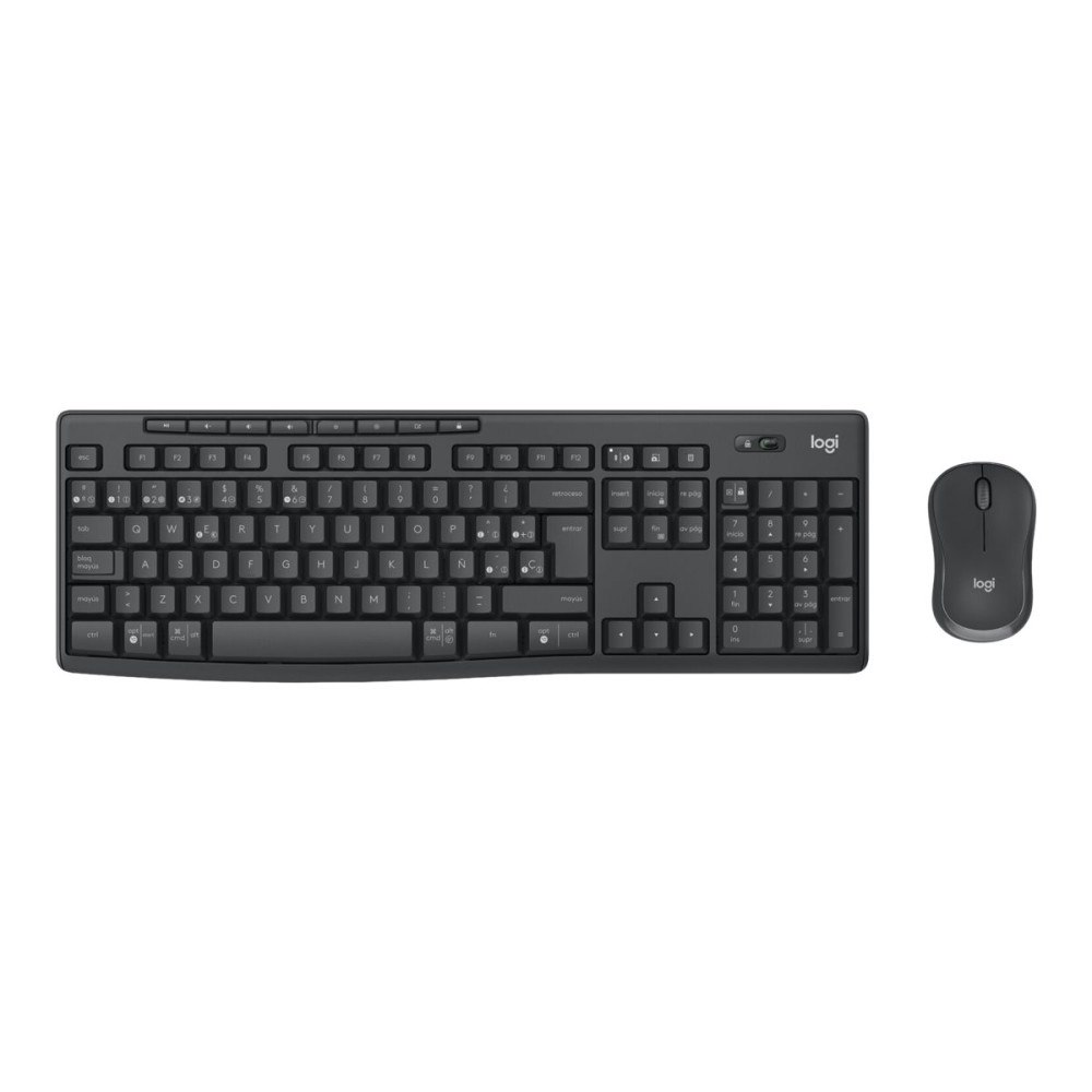 Logitech Logitech MK370 Combo for Business - sats med tangentbord och mus - AZERTY - fransk - grafit Inmatningsenhet