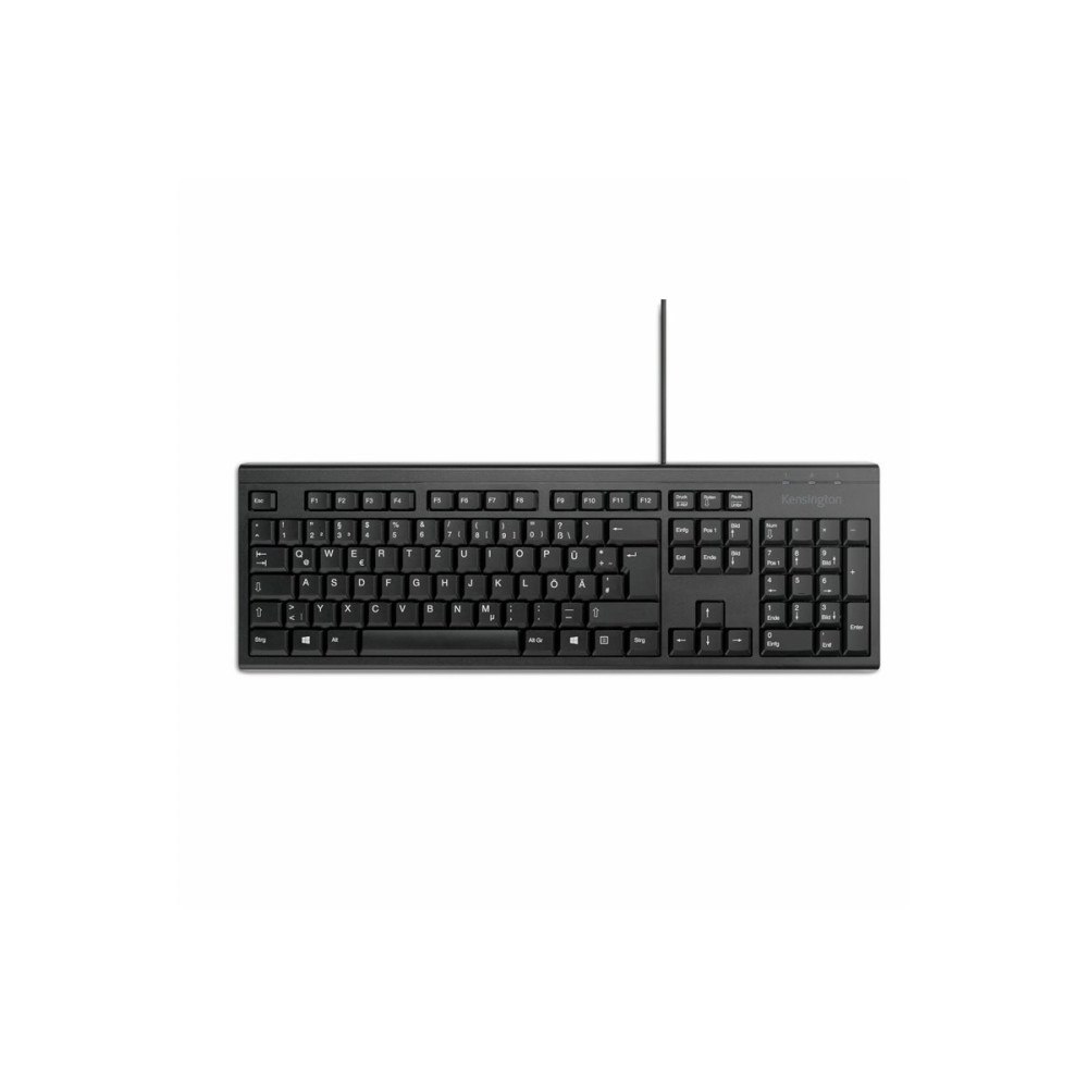 Kensington Computer Products Group Kensington KB100 EQ - tangentbord full size - QWERTZ - tysk - svart Inmatningsenhet