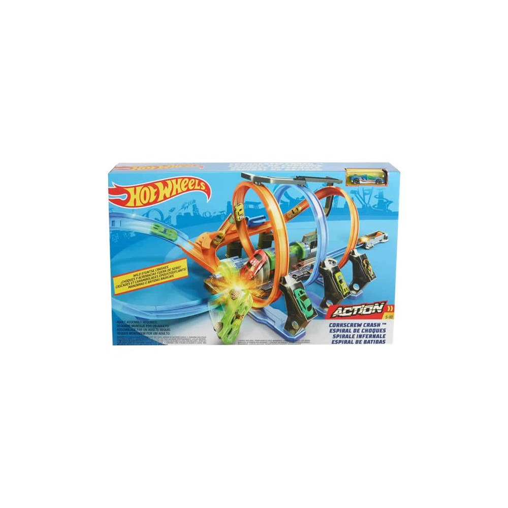 Hot Wheels Hot Wheels - Corkscrew Crash Track Set