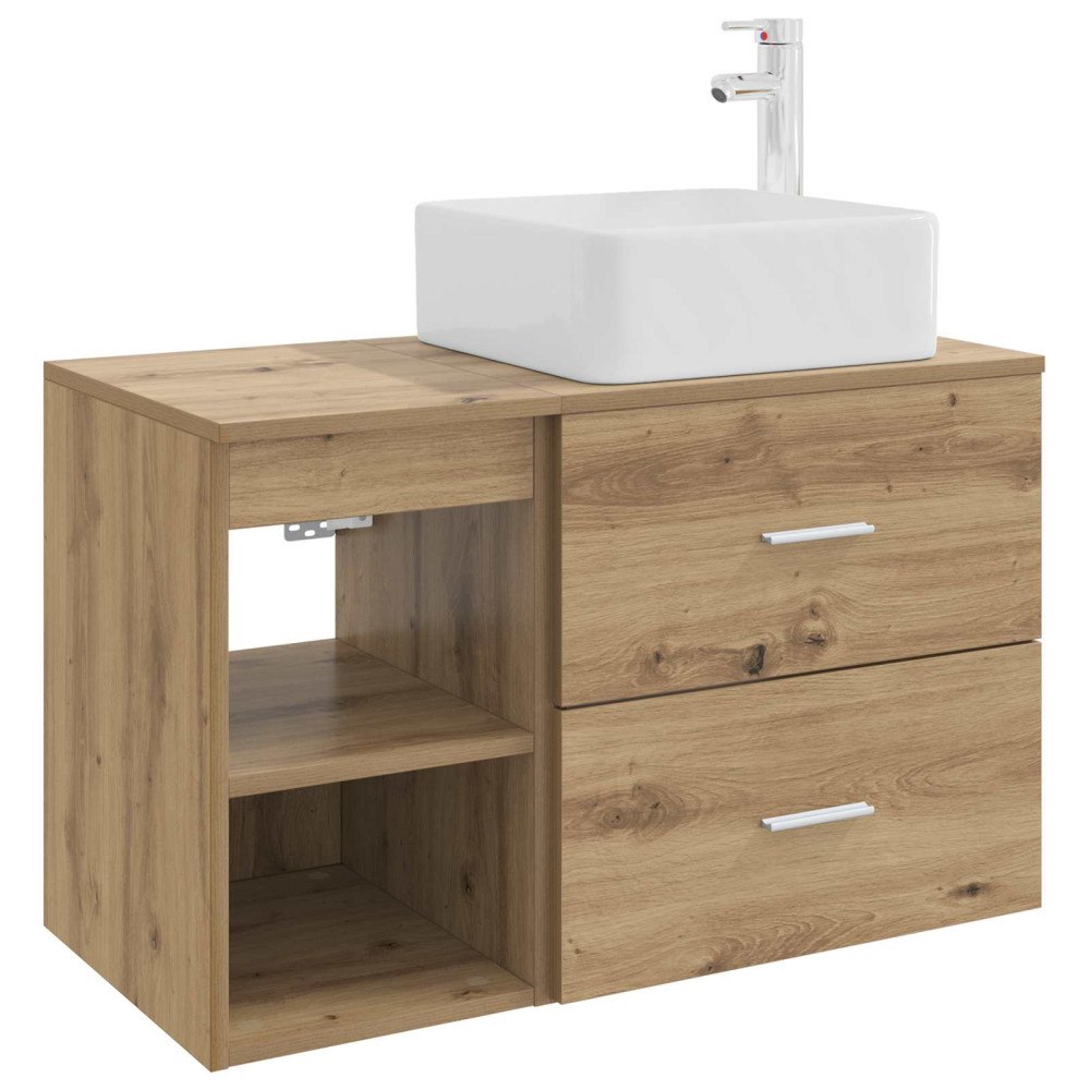 vidaXL Badrumsmöbelset 2 pcs Artisan-ek Konstruerat trä