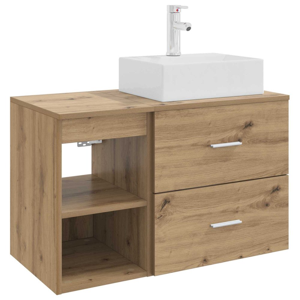 vidaXL Badrumsmöbelset 2 pcs Artisan-ek Konstruerat trä