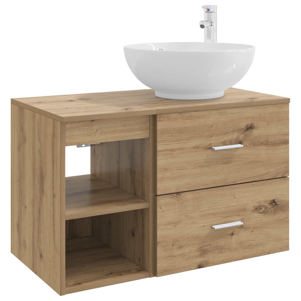 vidaXL Badrumsmöbelset 2 pcs Artisan-ek Konstruerat trä