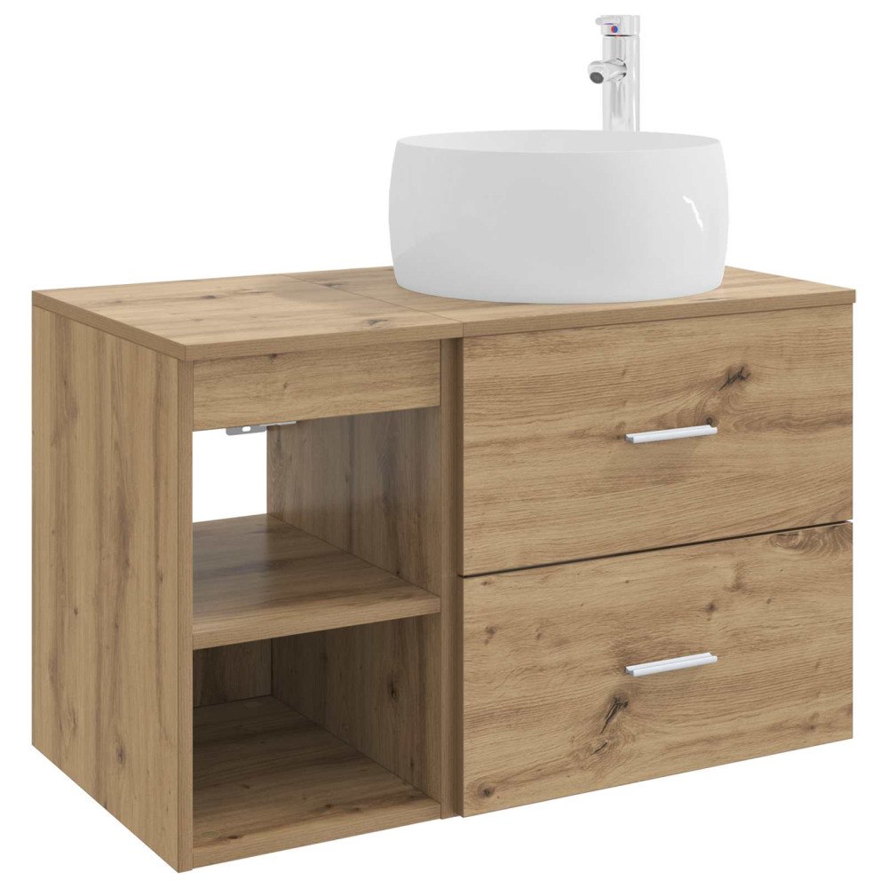 vidaXL Badrumsmöbelset 2 pcs Artisan-ek Konstruerat trä