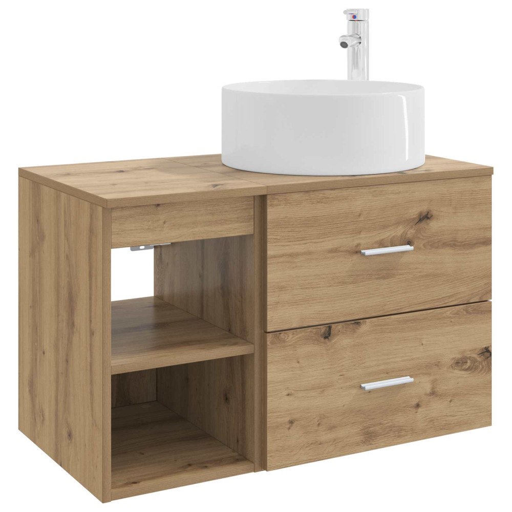 vidaXL Badrumsmöbelset 2 pcs Artisan-ek Konstruerat trä