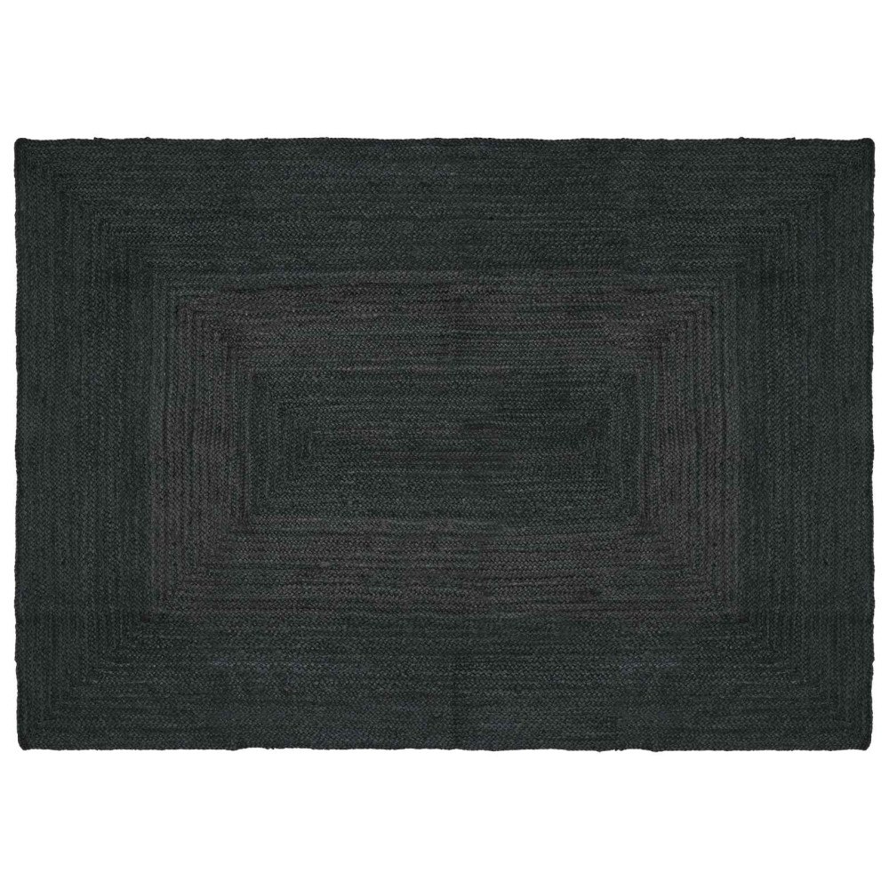 vidaXL Områdesmattor Rektangulär Mörkgrå 120 x 170 cm Jute