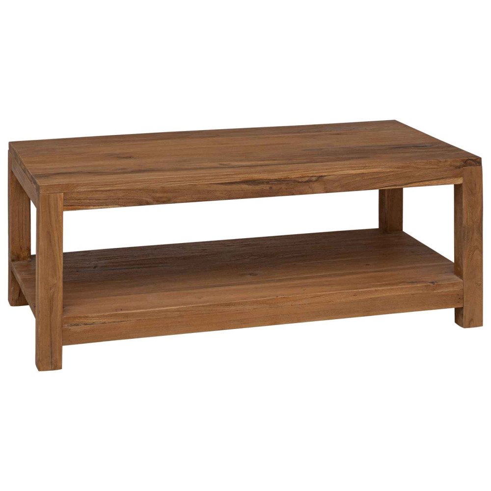 vidaXL Kaffeebord Naturlig 100 x 50 x 40 cm Massivt teakträ
