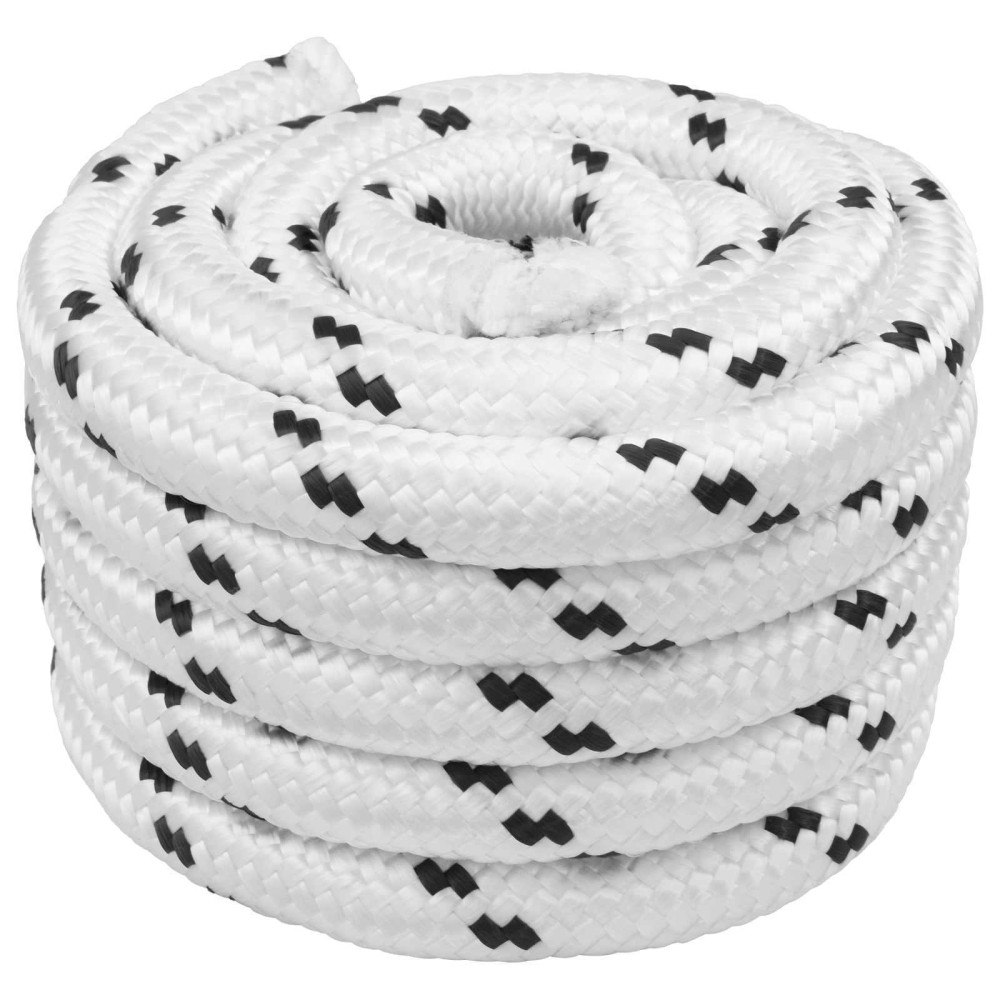 vidaXL Båtsnöre Vit 25 m Polyester