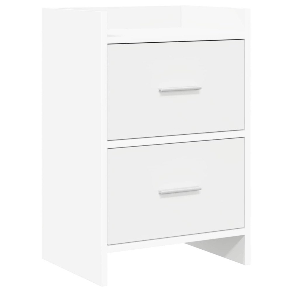 vidaXL Sängbord Vit 40 x 30 x 60 cm Konstruerat trä