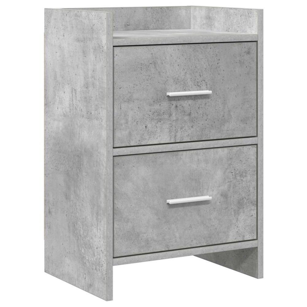 vidaXL Sängbord Betonggrå 40 x 30 x 60 cm Konstruerat trä
