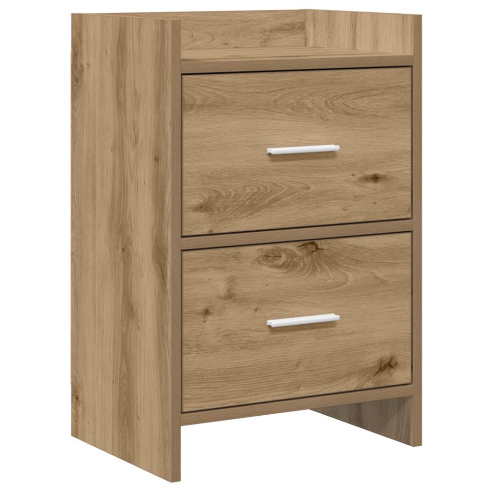 vidaXL Sängbord Artisan-ek 40 x 30 x 60 cm Konstruerat trä