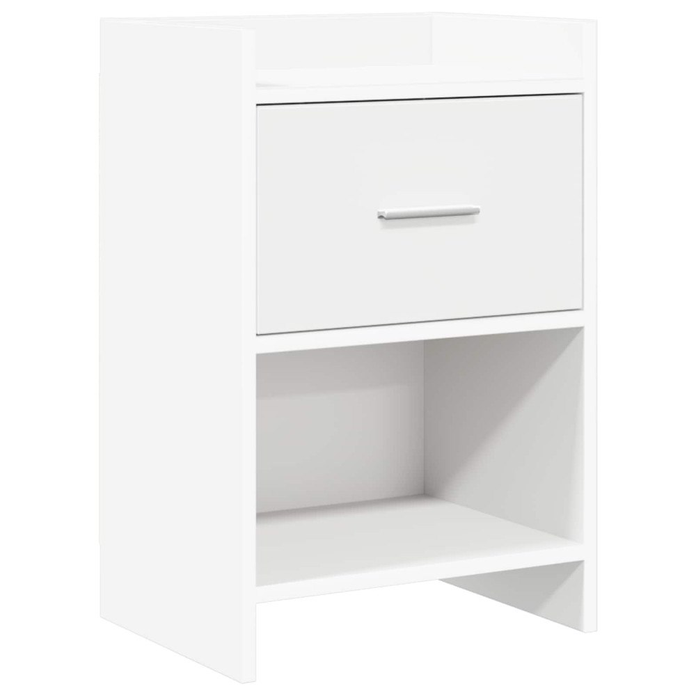 vidaXL Sängbord Vit 40 x 30 x 60 cm Konstruerat trä