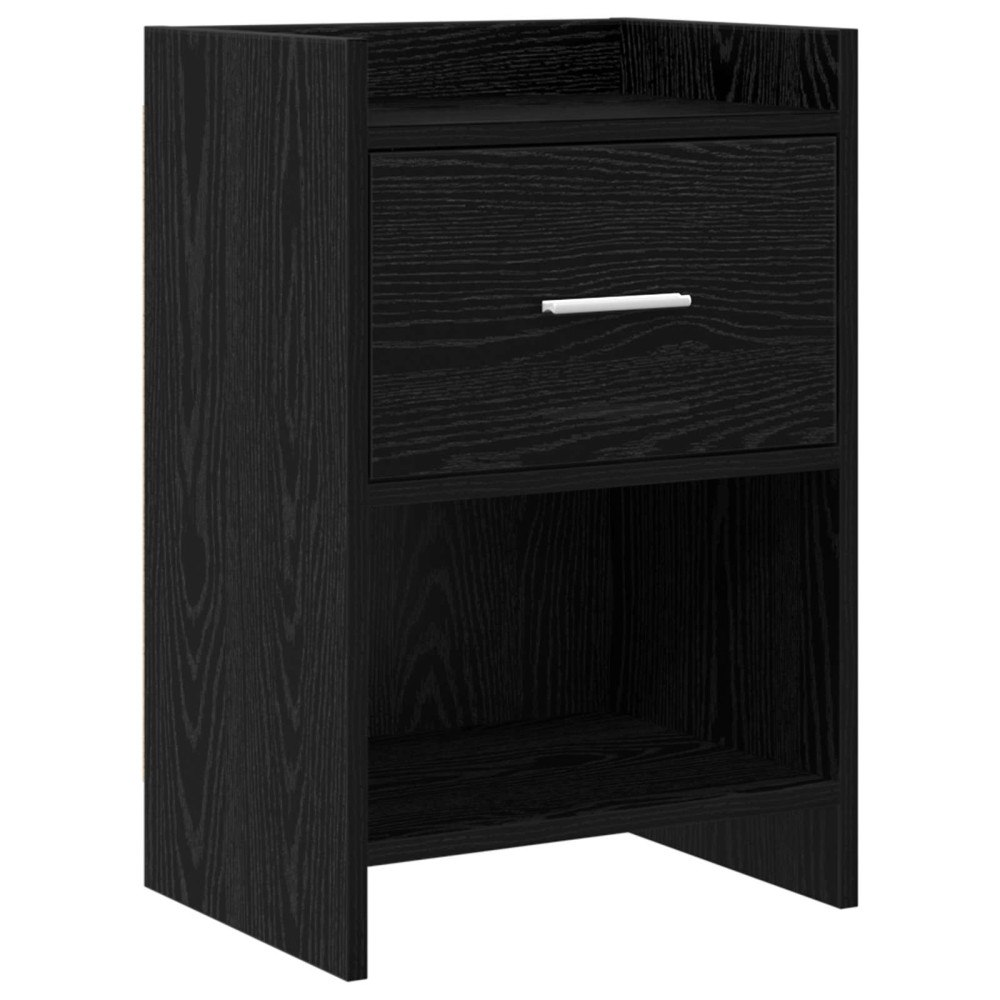 vidaXL Sängbord Svart ek 40 x 30 x 60 cm Konstruerat trä