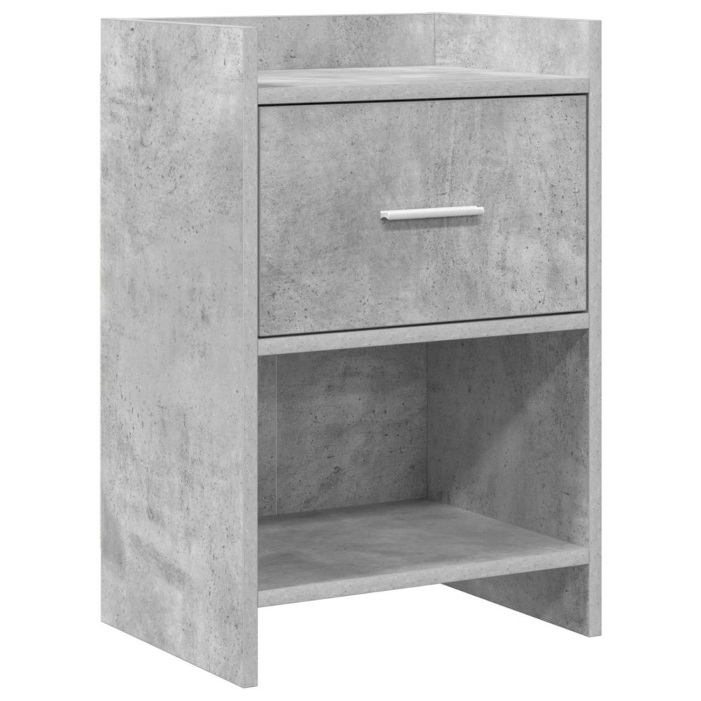 vidaXL Sängbord Betonggrå 40 x 30 x 60 cm Konstruerat trä