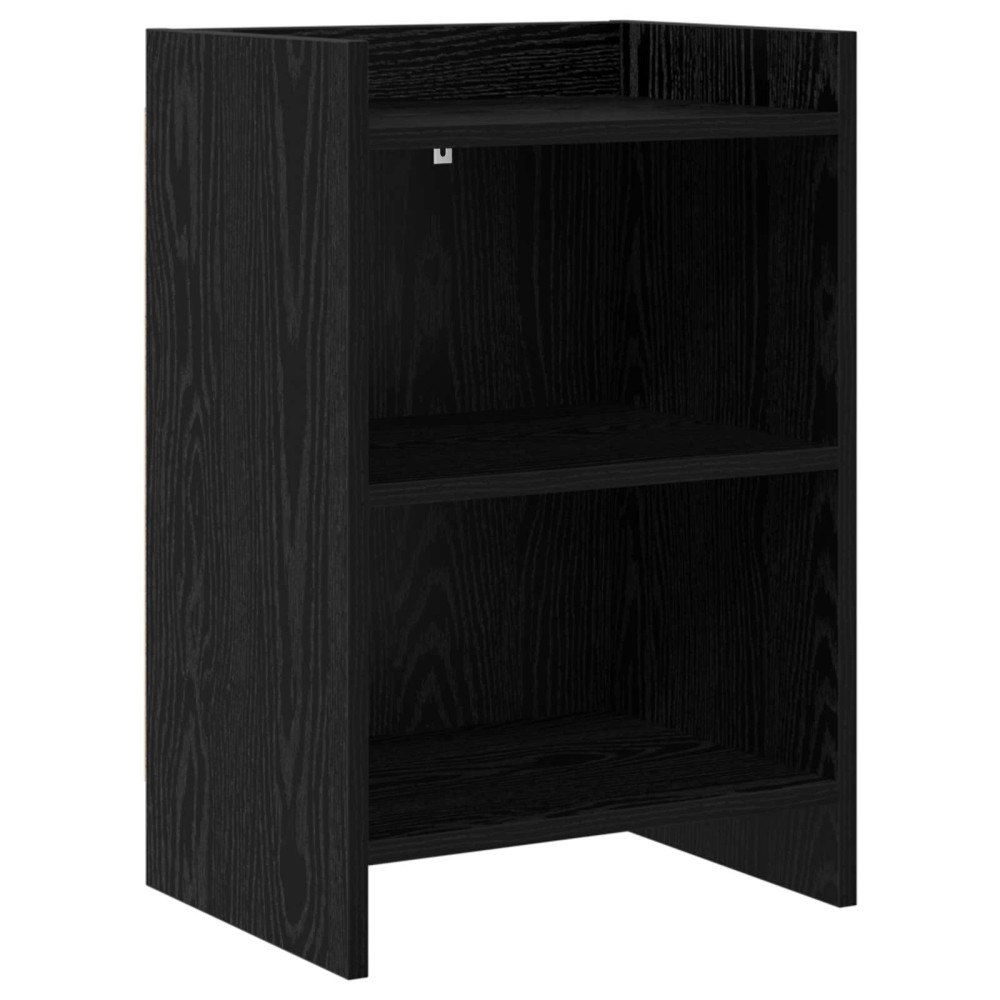 vidaXL Sängbord Svart ek 40 x 30 x 60 cm Konstruerat trä