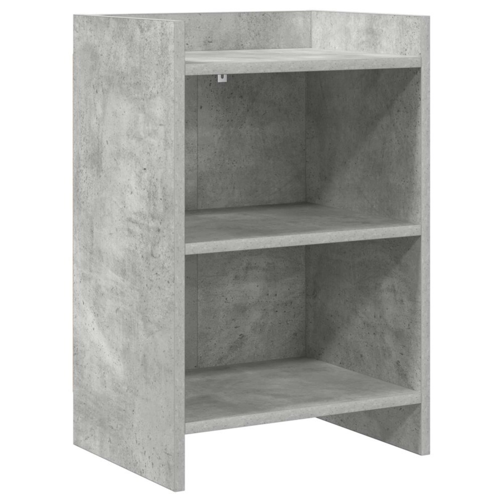 vidaXL Sängbord Betonggrå 40 x 30 x 60 cm Konstruerat trä