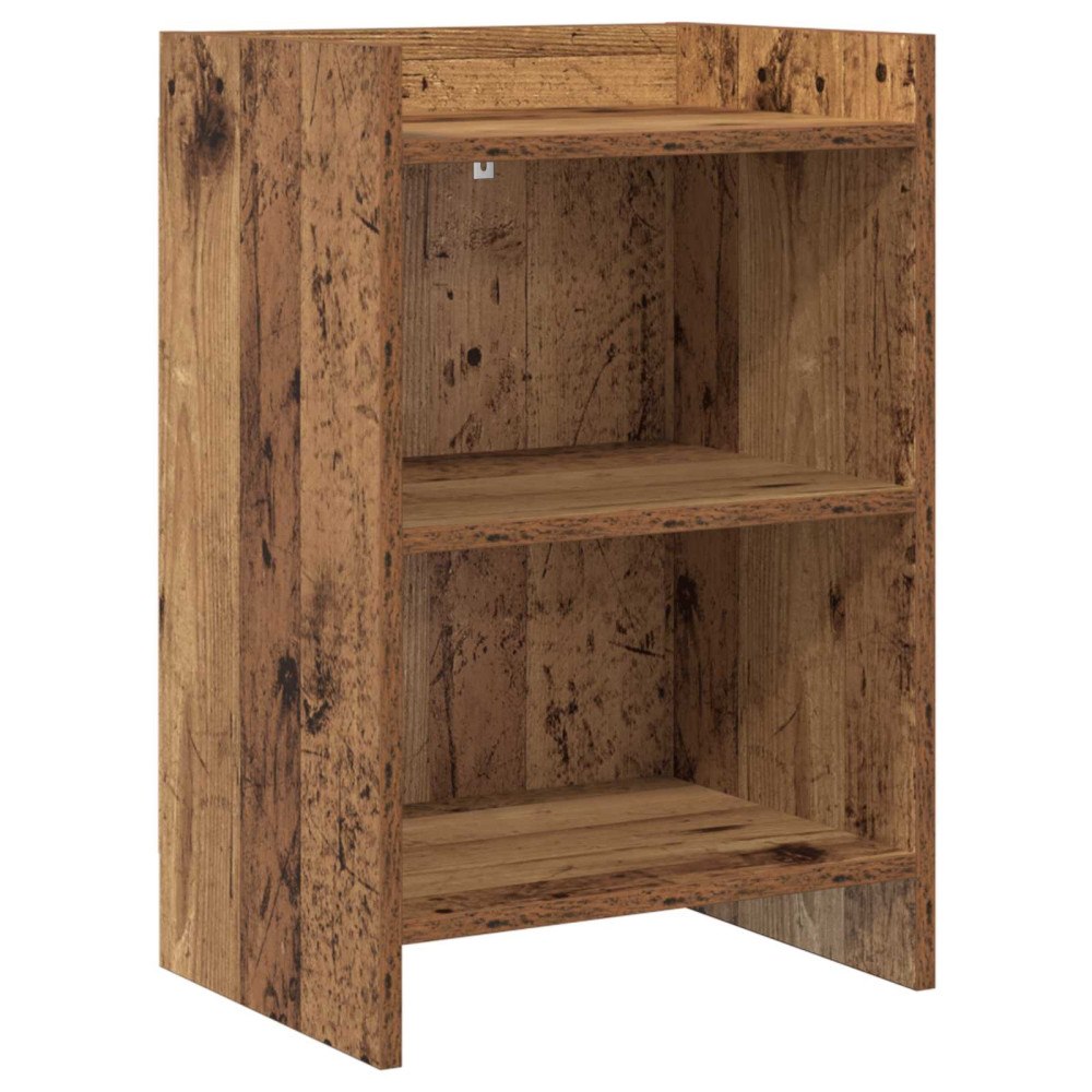 vidaXL Sängbord Gammalt trä 40 x 30 x 60 cm Konstruerat trä