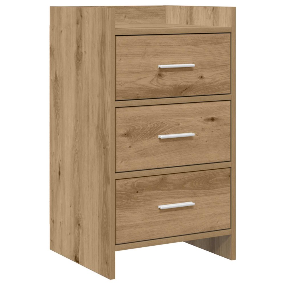 vidaXL Sängbord Artisan-ek 40 x 36 x 70 cm Konstruerat trä