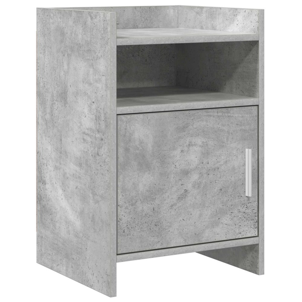 vidaXL Sängbord Betonggrå 40 x 36 x 60 cm Konstruerat trä