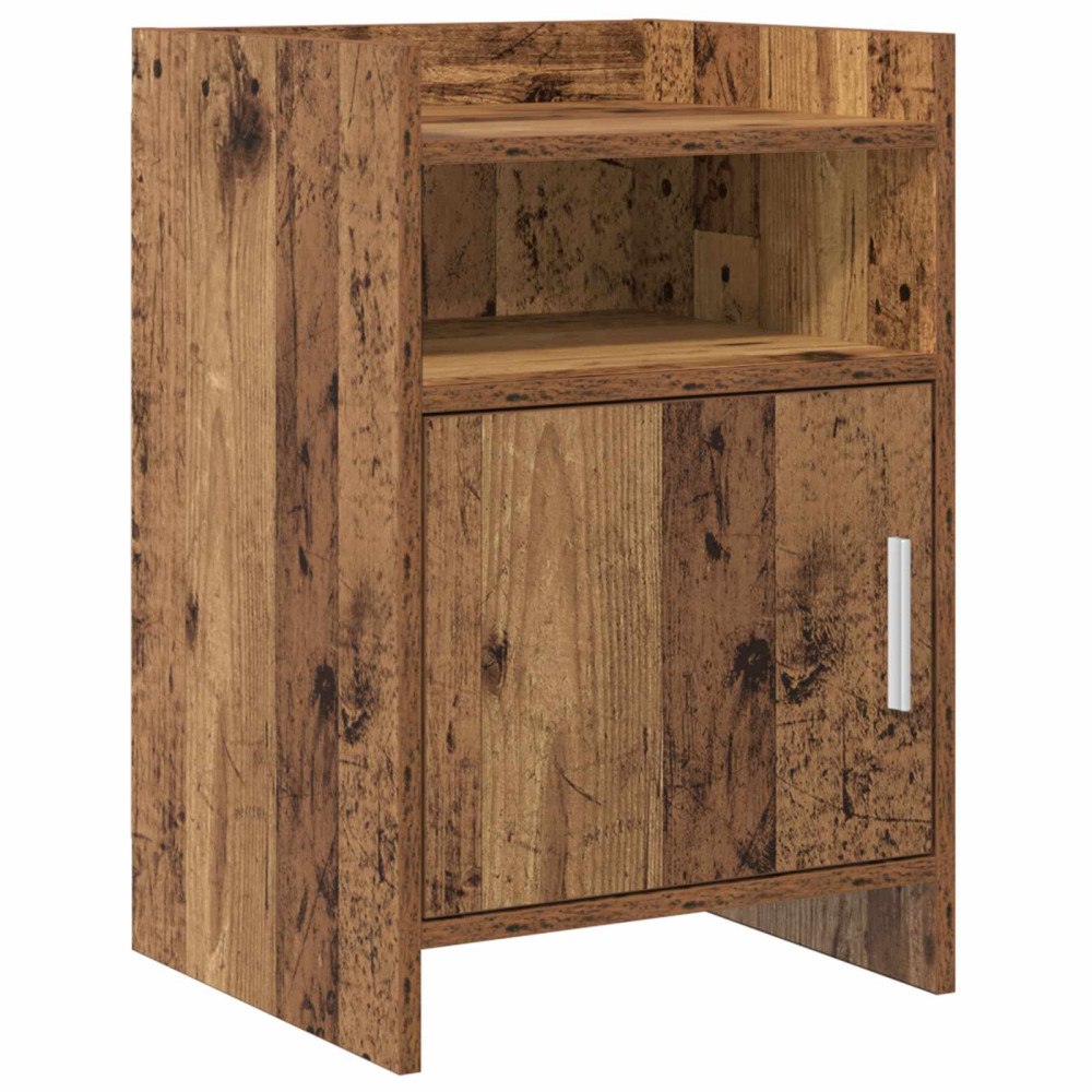 vidaXL Sängbord Gammalt trä 40 x 36 x 60 cm Konstruerat trä