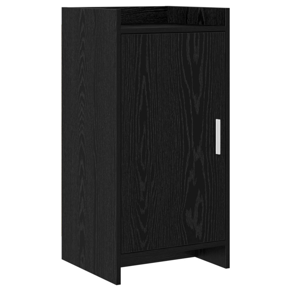 vidaXL Sideboard Svart ek 40 x 36 x 80 cm Konstruerat trä