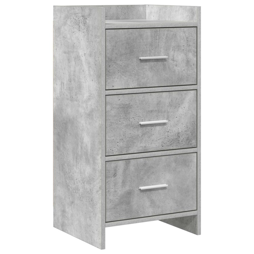 vidaXL Sideboard Betonggrå 40 x 36 x 80 cm Konstruerat trä
