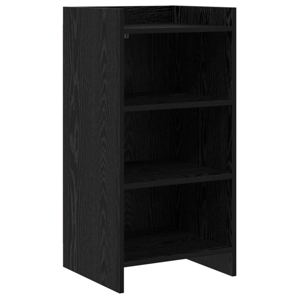 vidaXL Sideboard Svart ek 40 x 36 x 80 cm Konstruerat trä
