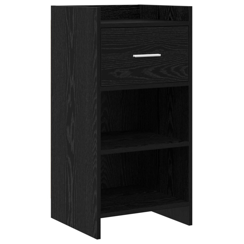 vidaXL Sideboard Svart ek 40 x 36 x 80 cm Konstruerat trä