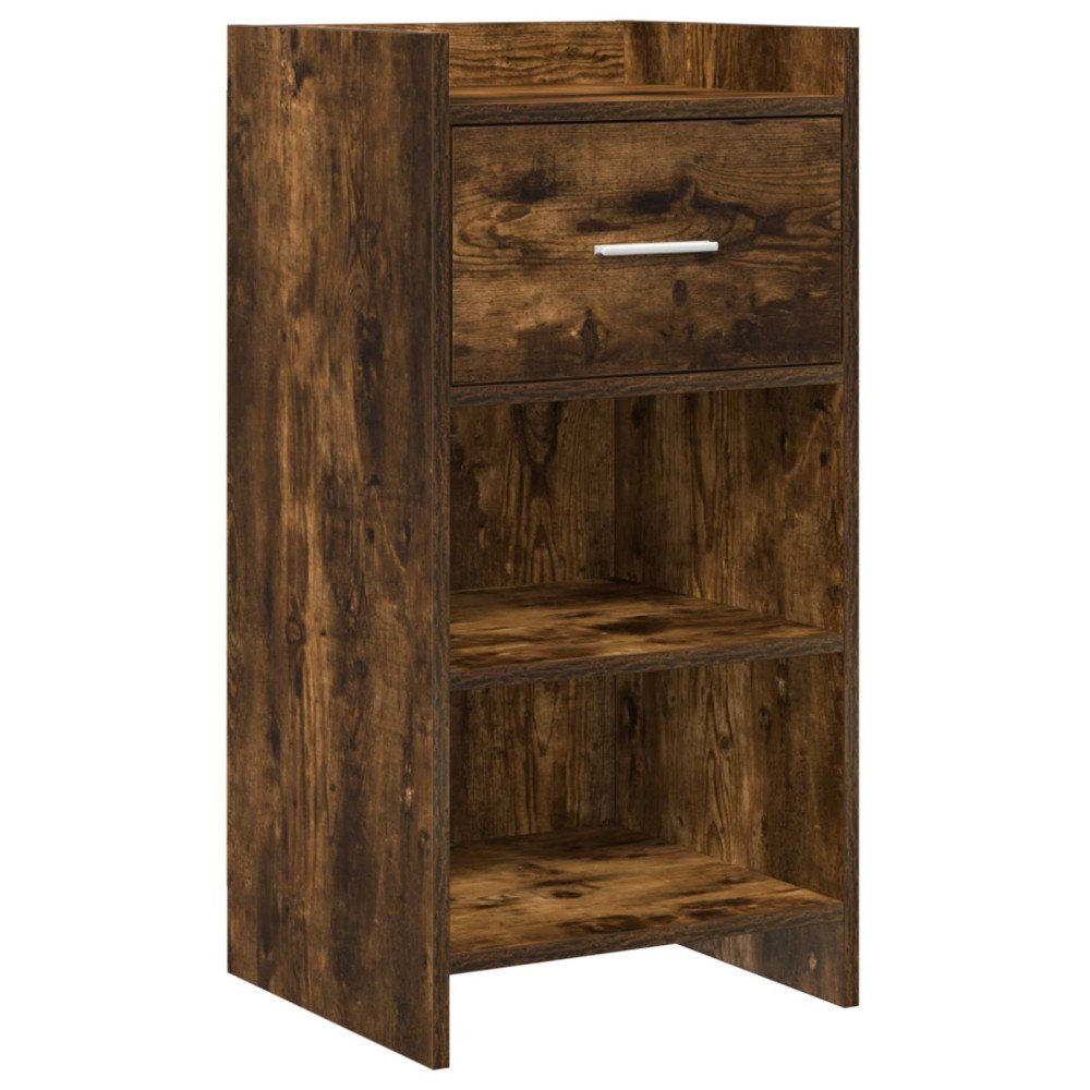 vidaXL Sideboard Rökt ek 40 x 36 x 80 cm Konstruerat trä