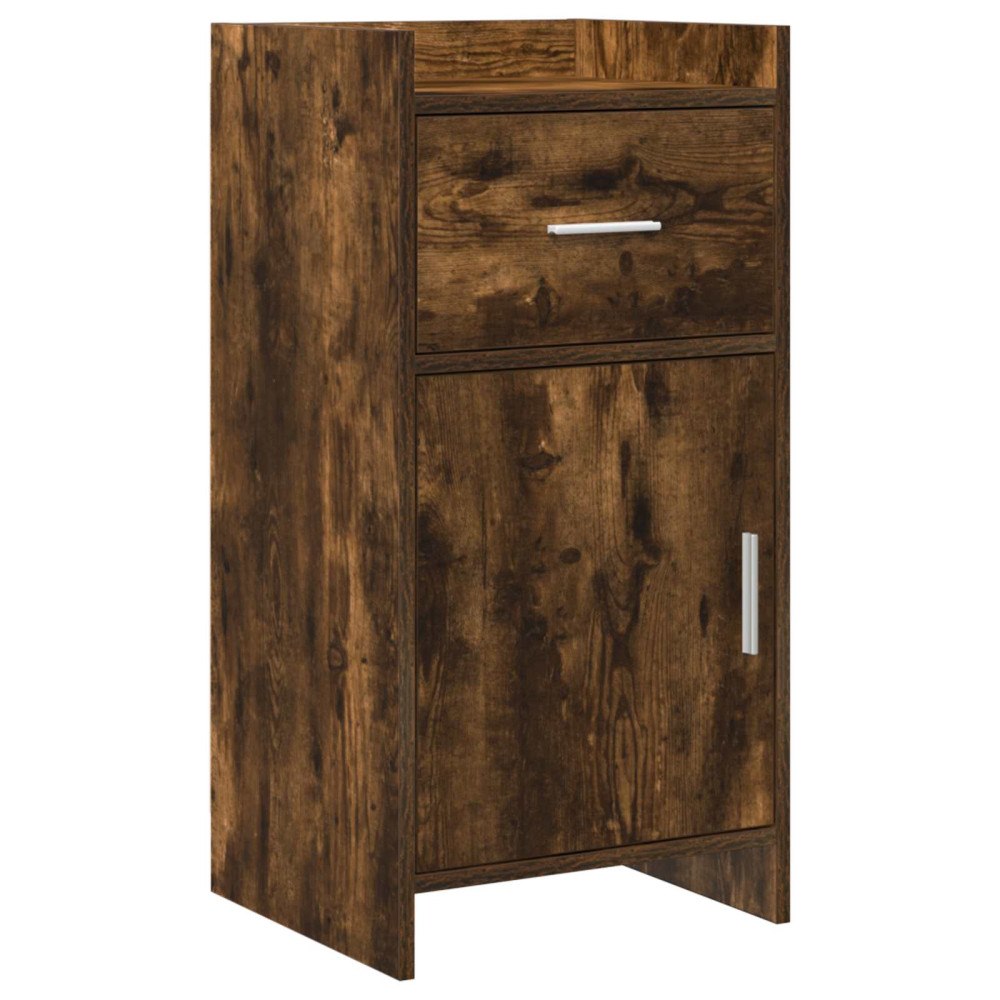 vidaXL Sideboard Rökt ek 40 x 36 x 80 cm Konstruerat trä