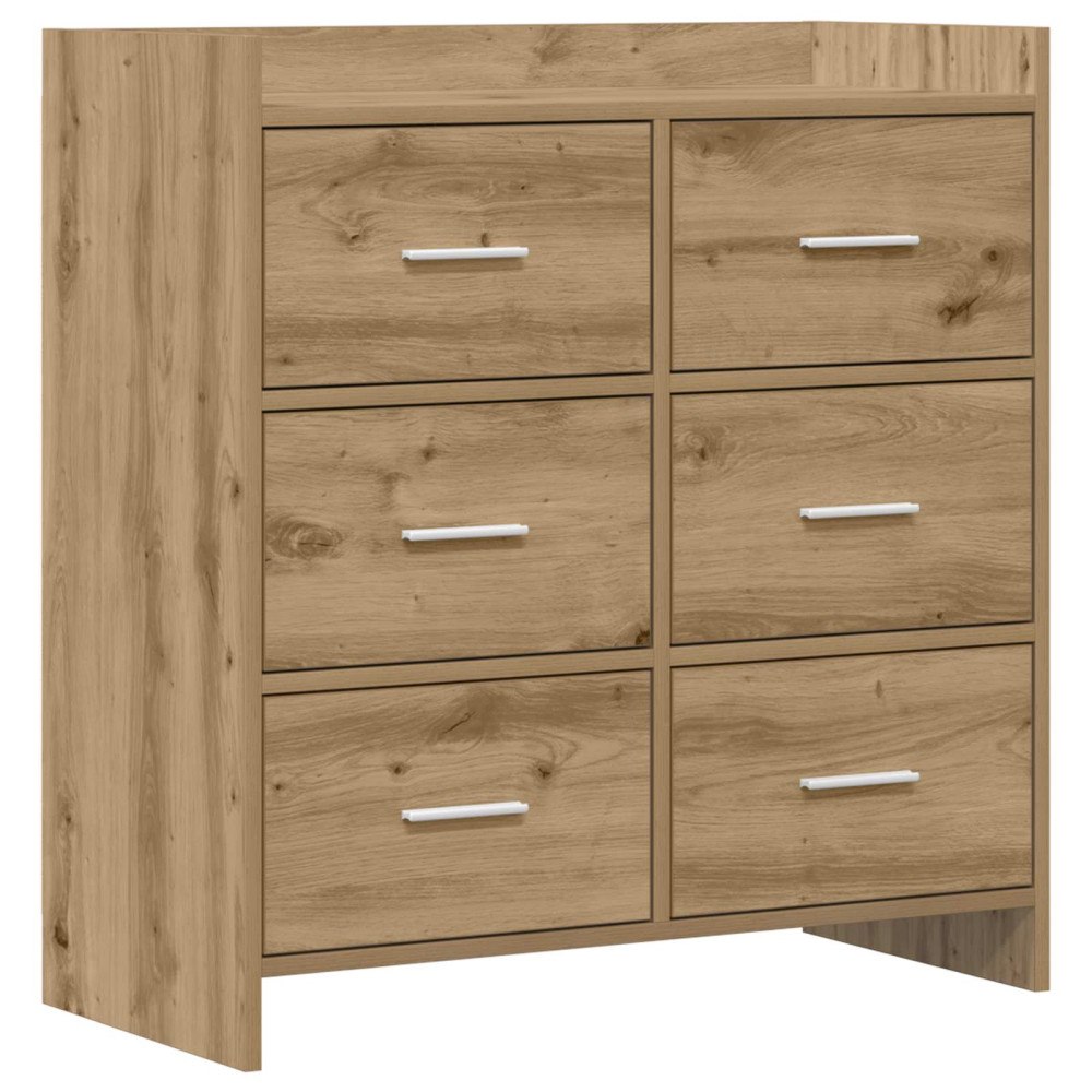 vidaXL Sideboard Artisan-ek 75 x 33 x 80 cm Konstruerat trä