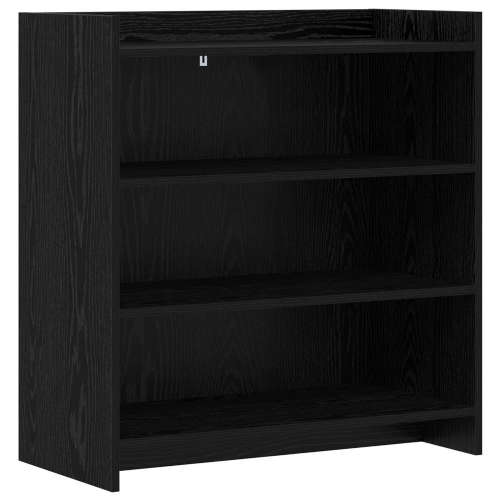 vidaXL Sideboard Svart ek 75 x 36 x 80 cm Konstruerat trä