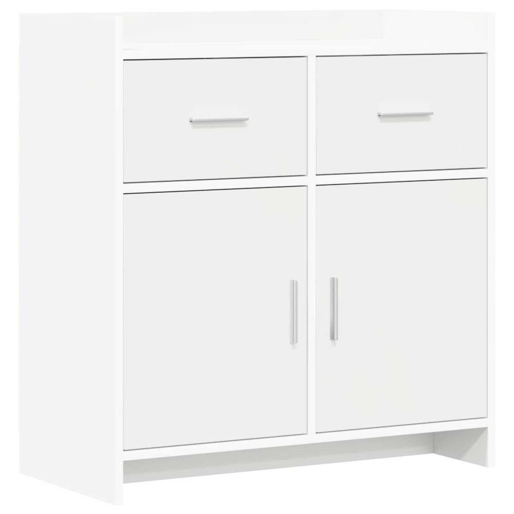vidaXL Sideboard Vit 75 x 36 x 80 cm Konstruerat trä