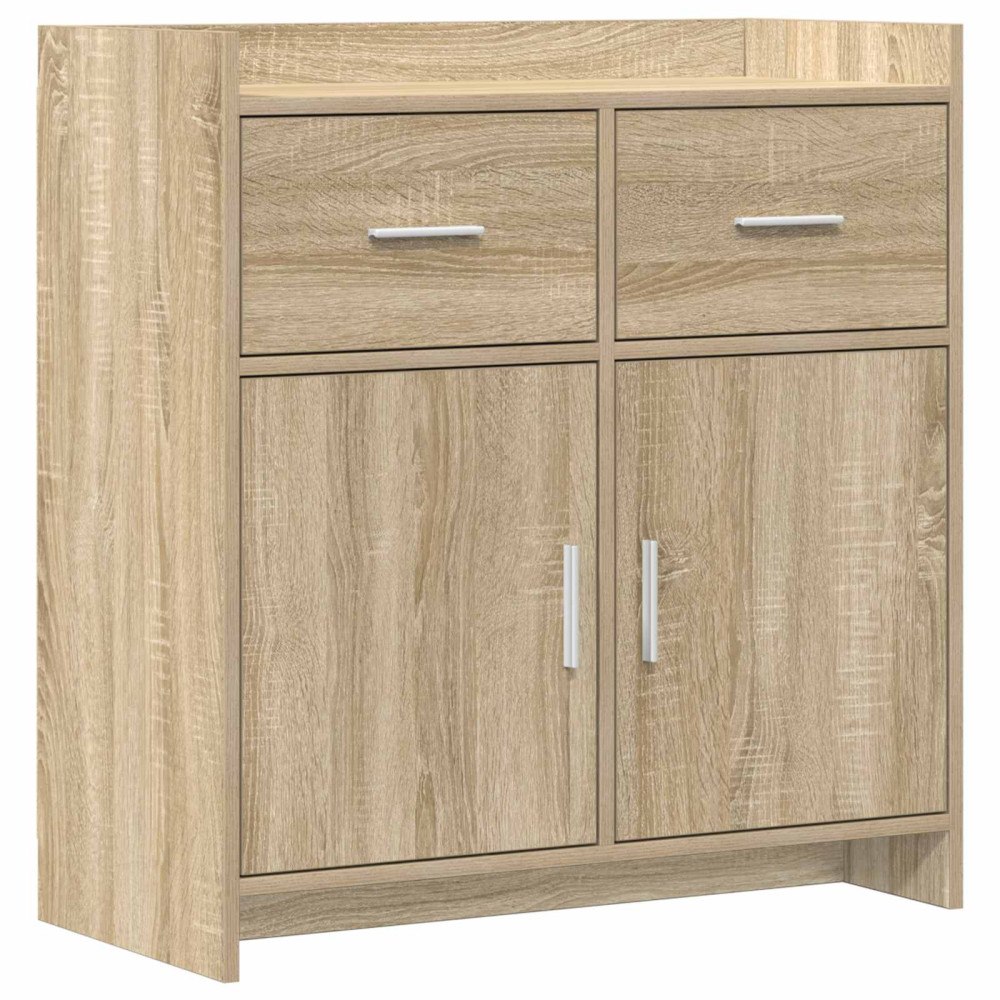 vidaXL Sideboard Sonoma-ek 75 x 36 x 80 cm Konstruerat trä