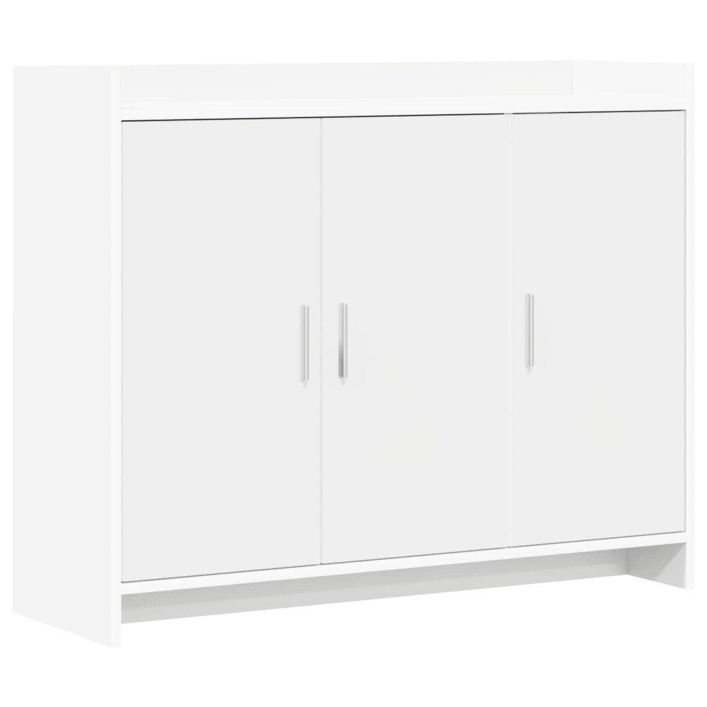 vidaXL Sideboard Vit 98,5 x 33 x 80 cm Konstruerat trä