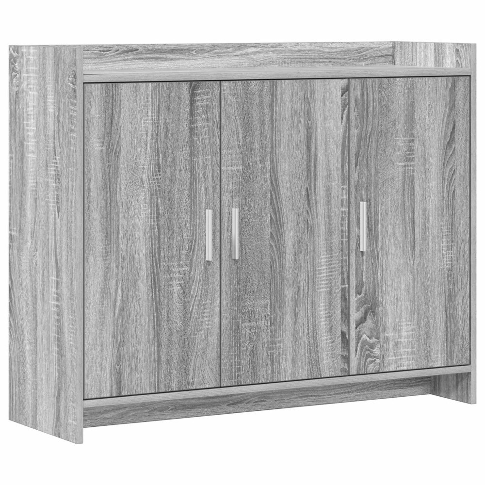 vidaXL Sideboard Grå Sonoma 98,5 x 33 x 80 cm Konstruerat trä