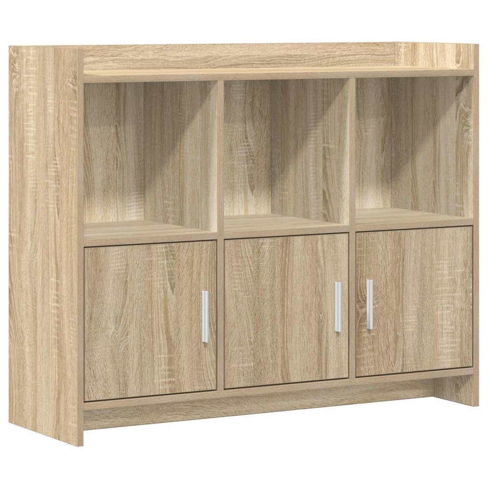 vidaXL Sideboard Sonoma-ek 98,5 x 33 x 80 cm Konstruerat trä
