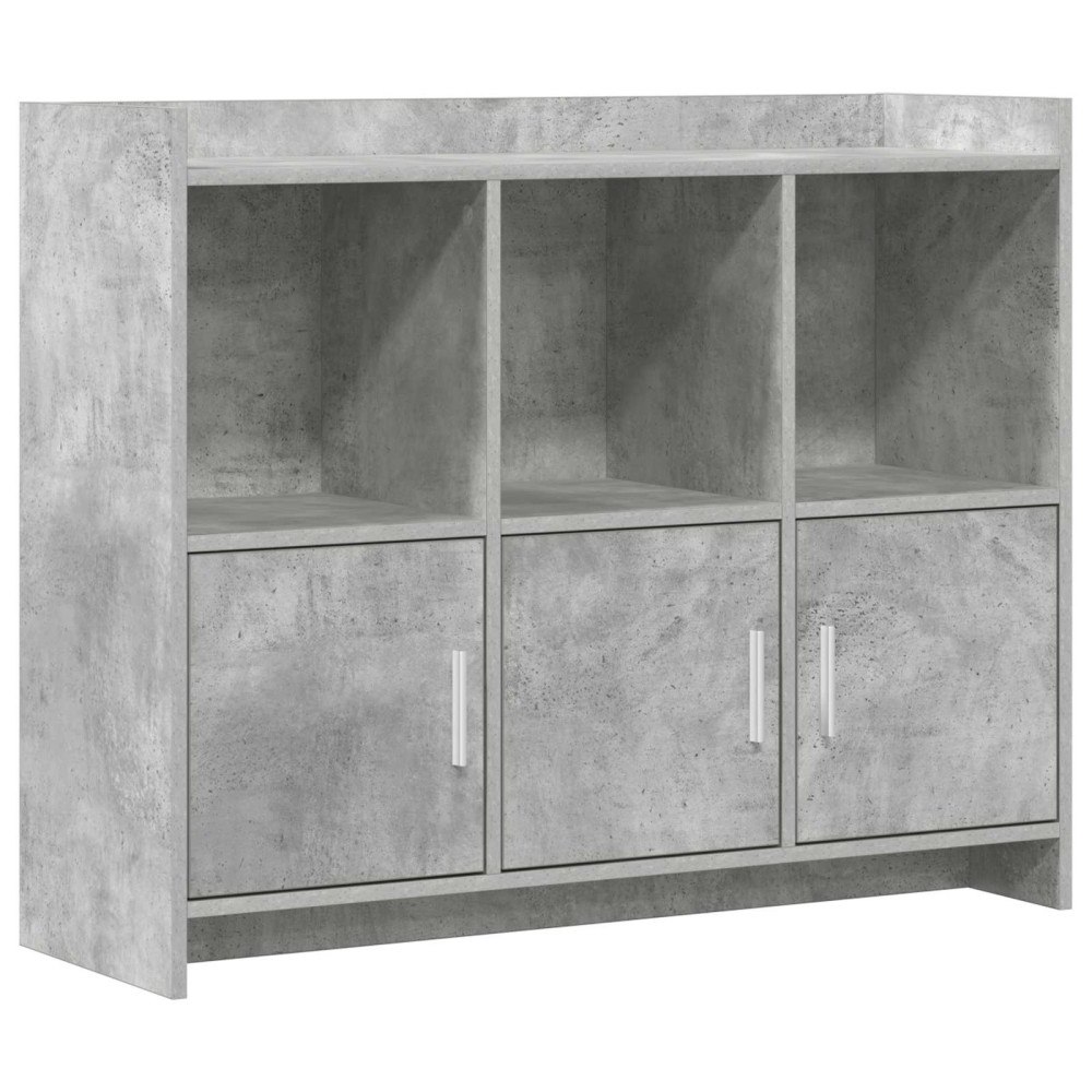 vidaXL Sideboard Betonggrå 98,5 x 33 x 80 cm Konstruerat trä