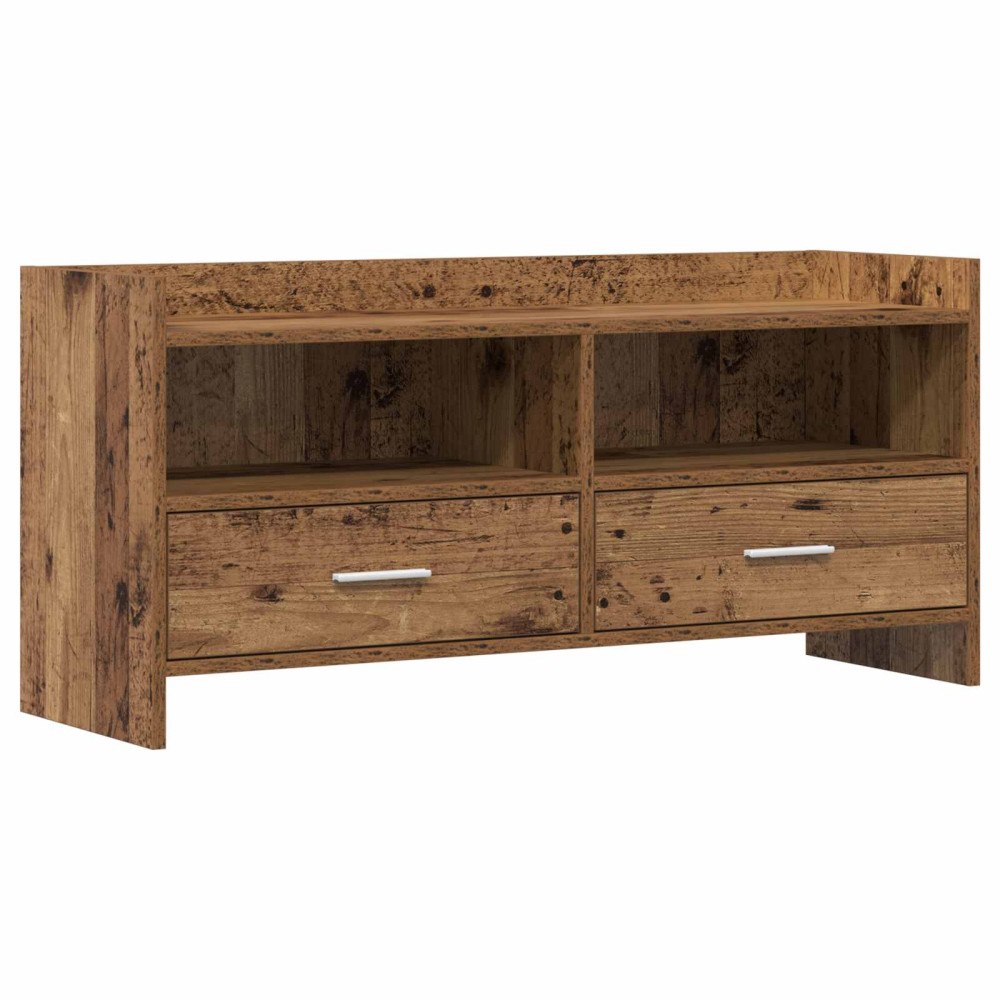 vidaXL TV-skåp 100 x 33 x 47 cm Gammalt trä Konstruerat trä