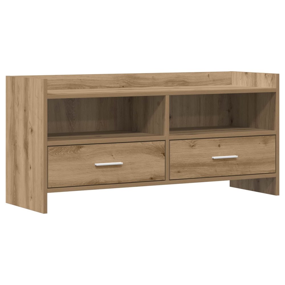 vidaXL TV-skåp 100 x 33 x 47 cm Artisan-ek Konstruerat trä