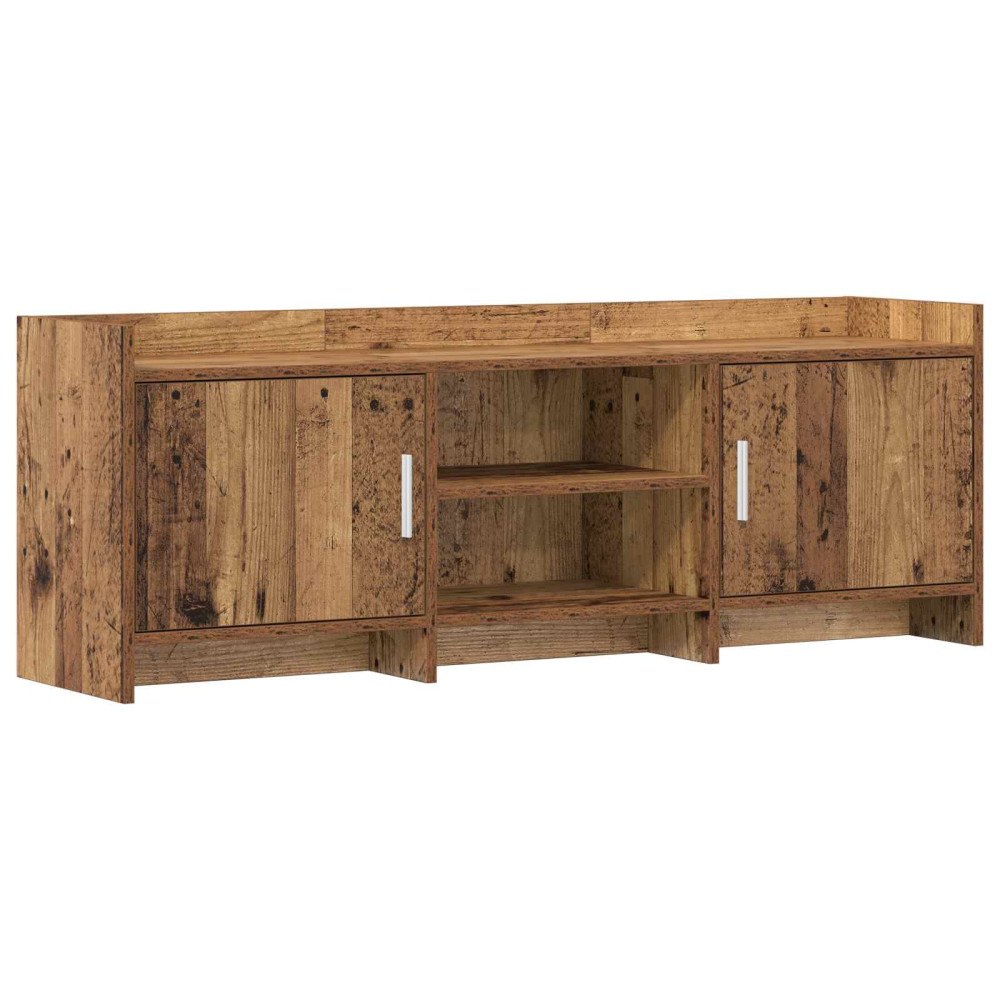 vidaXL TV-skåp 130 x 33 x 47 cm Gammalt trä Konstruerat trä