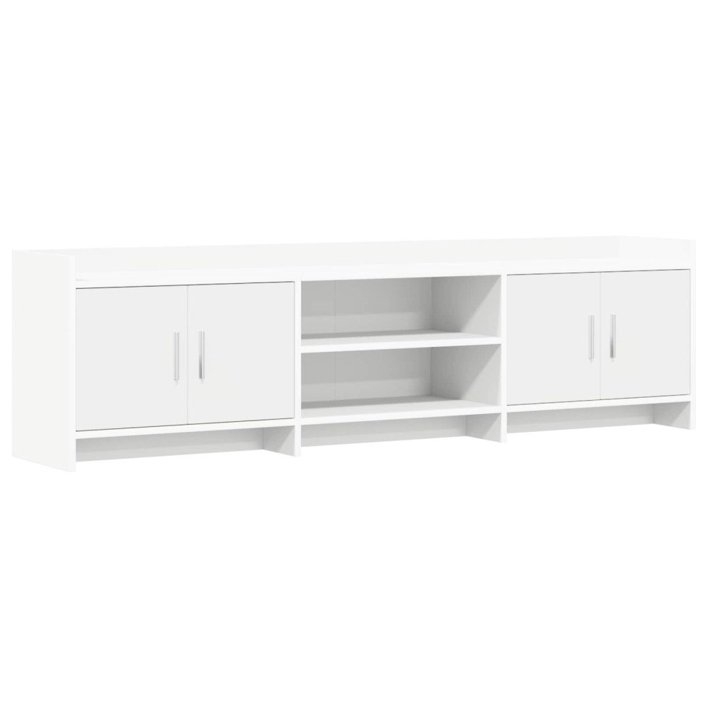 vidaXL TV-skåp 168 x 33 x 47 cm Vit Konstruerat trä