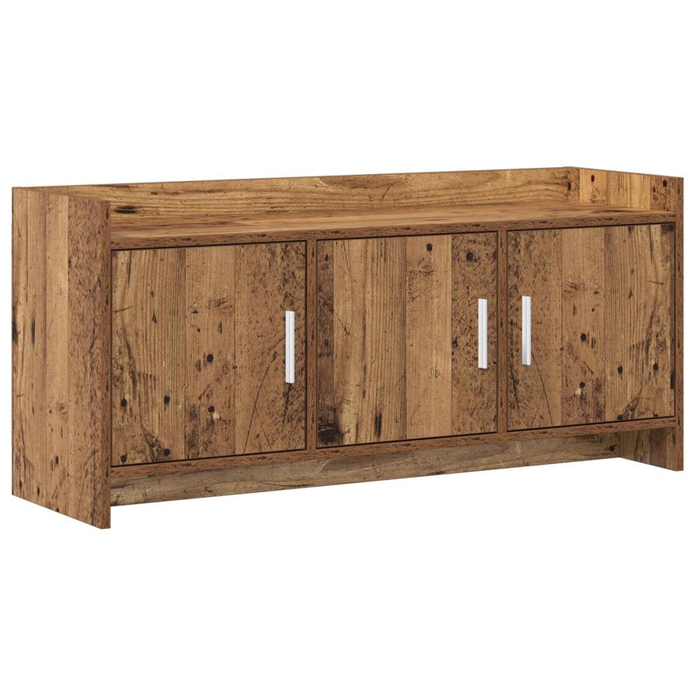 vidaXL TV-skåp 102 x 33 x 47 cm Gammalt trä Konstruerat trä