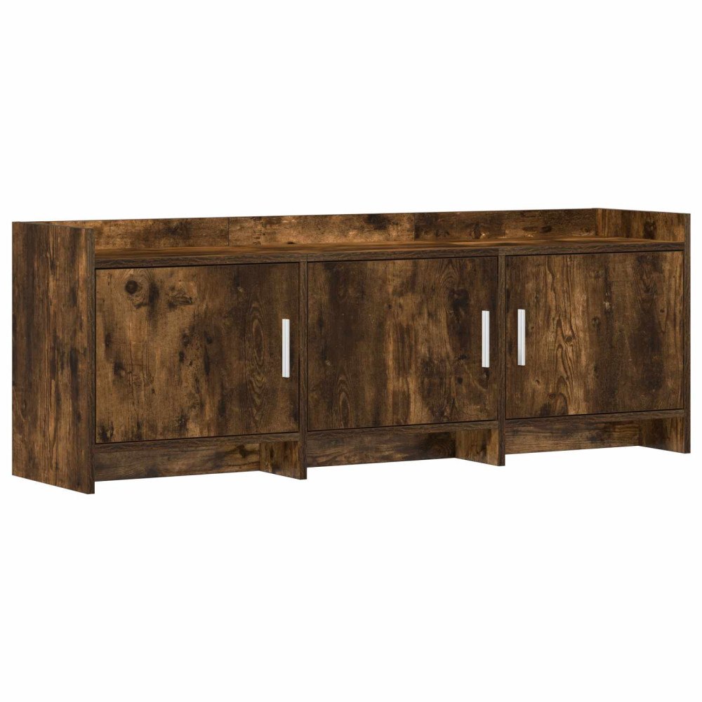 vidaXL TV-skåp 130 x 33 x 47 cm Rökt ek Konstruerat trä