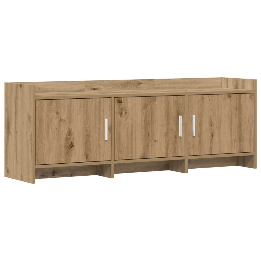 vidaXL TV-skåp 130 x 33 x 47 cm Artisan-ek Konstruerat trä