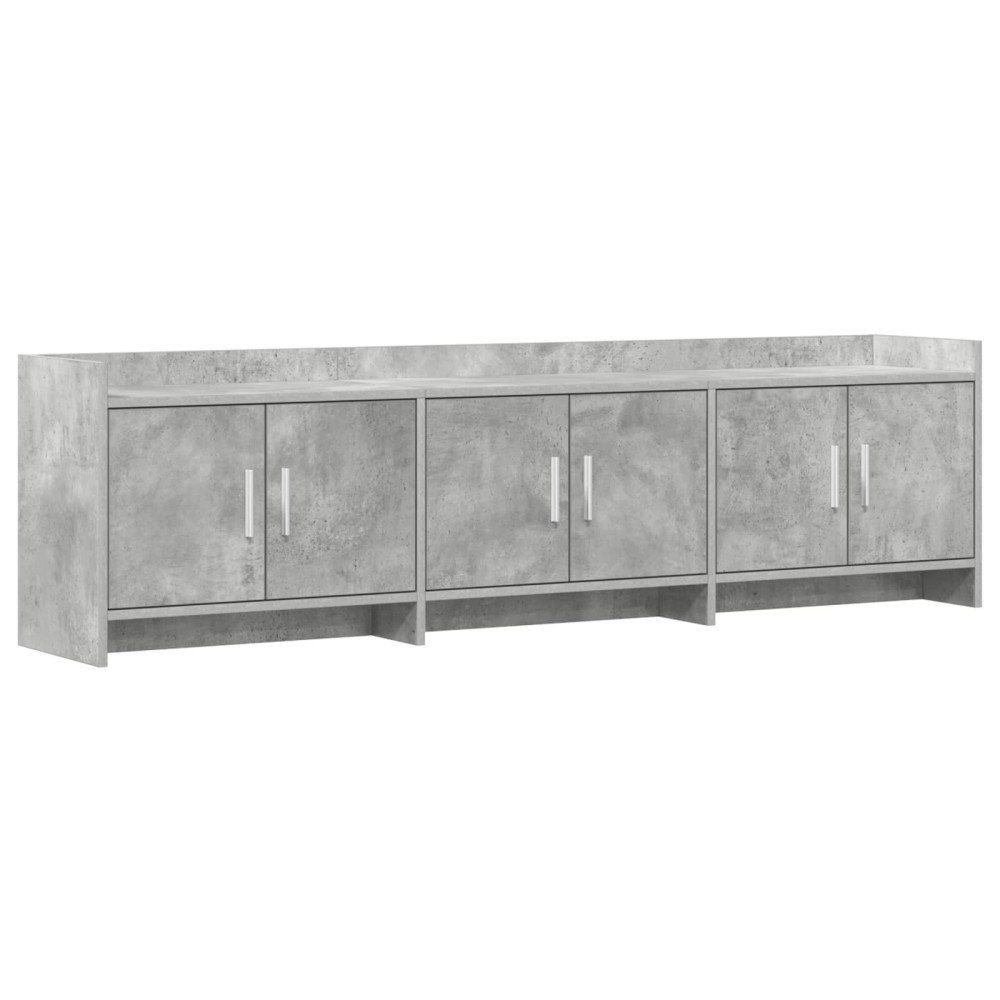 vidaXL TV-skåp 168 x 33 x 47 cm Betonggrå Konstruerat trä