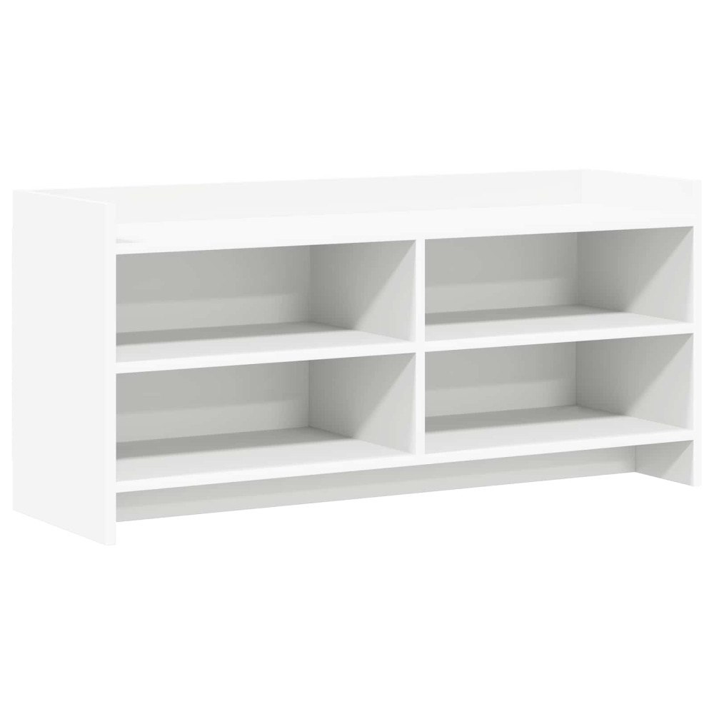 vidaXL TV-skåp 100 x 33 x 47 cm Vit Konstruerat trä