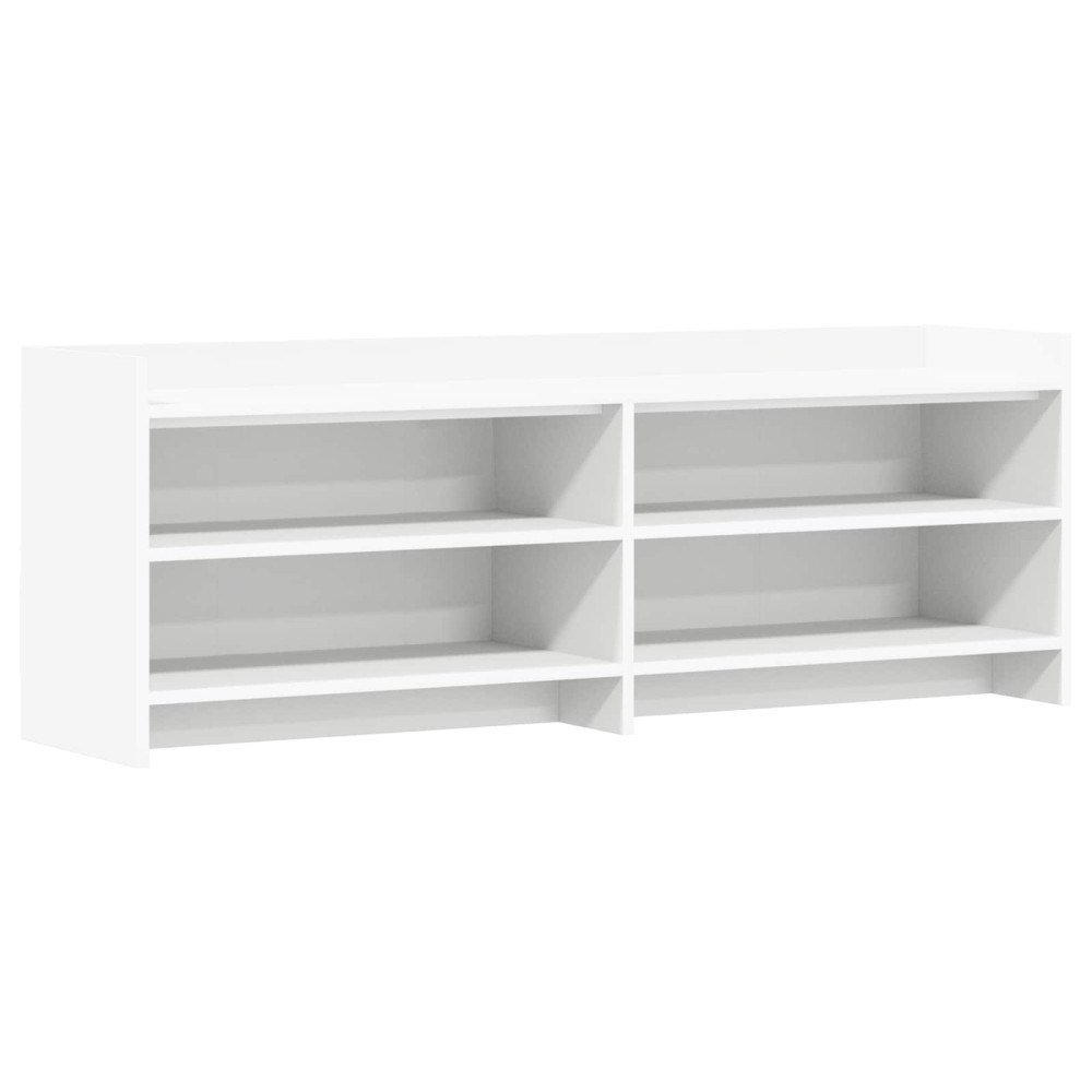 vidaXL TV-skåp 135 x 33 x 47 cm Vit Konstruerat trä