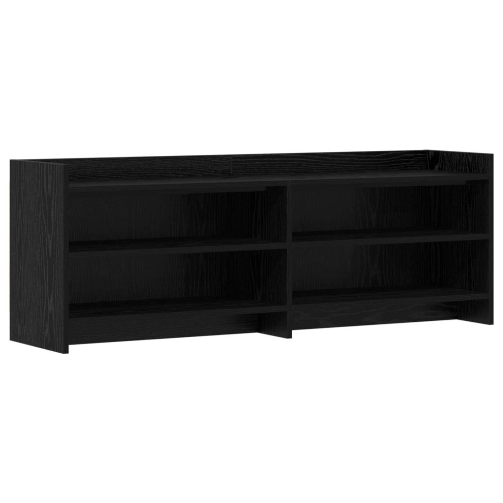 vidaXL TV-skåp 135 x 33 x 47 cm Svart ek Konstruerat trä