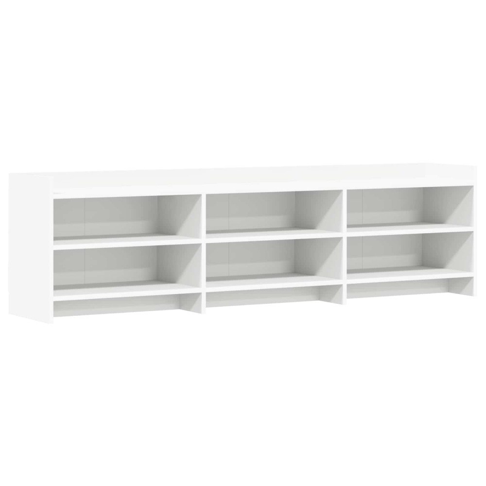 vidaXL TV-skåp 168 x 33 x 47 cm Vit Konstruerat trä