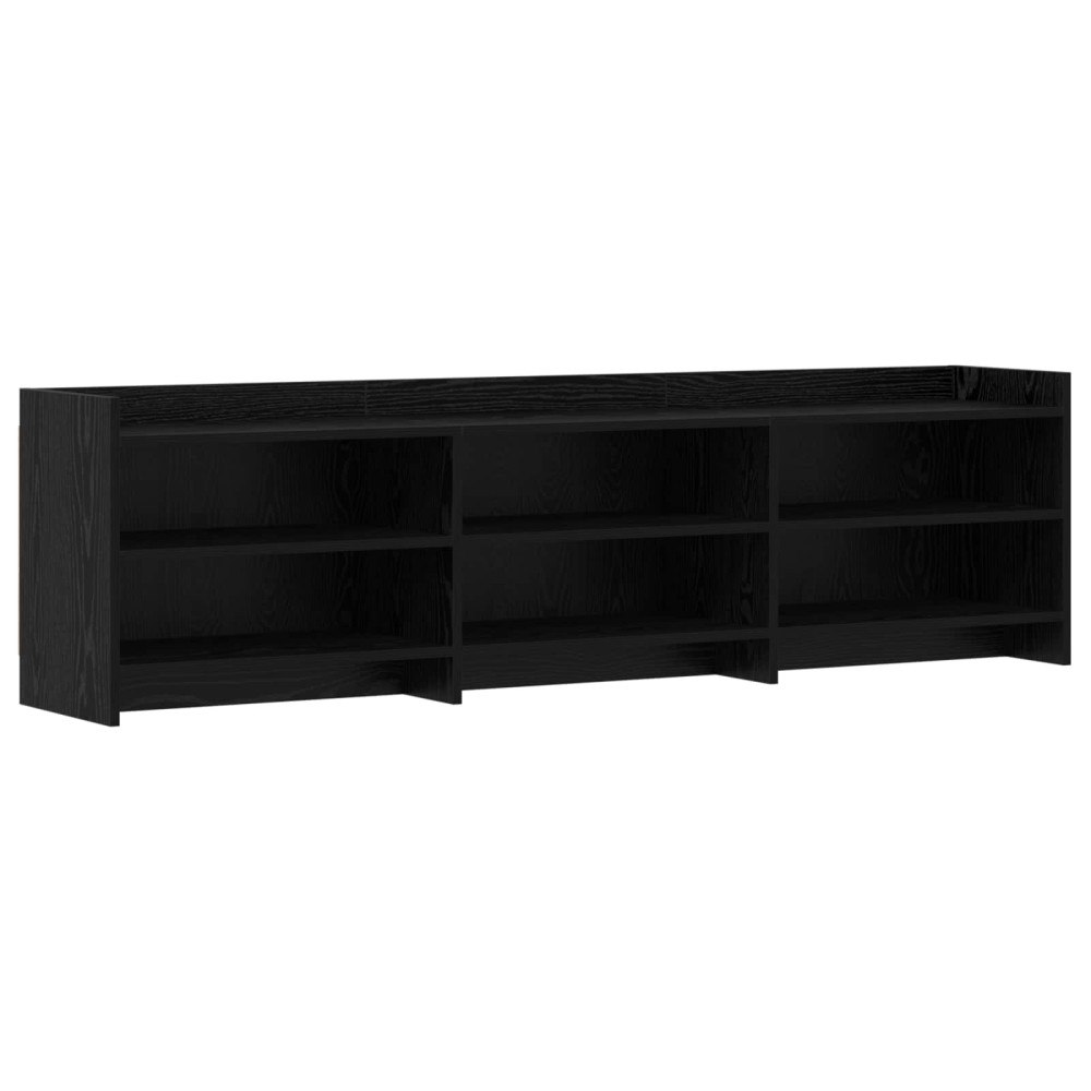vidaXL TV-skåp 168 x 33 x 47 cm Svart ek Konstruerat trä